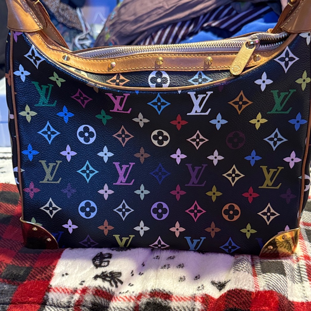 Louis Vuitton Black Multicolor Monogram Shoulder Bag